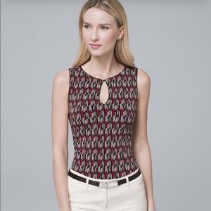 White House Black Market Reversible Fitted Tank